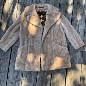 Vintage Sears Faux Fur Coat | Retro 90s Chic